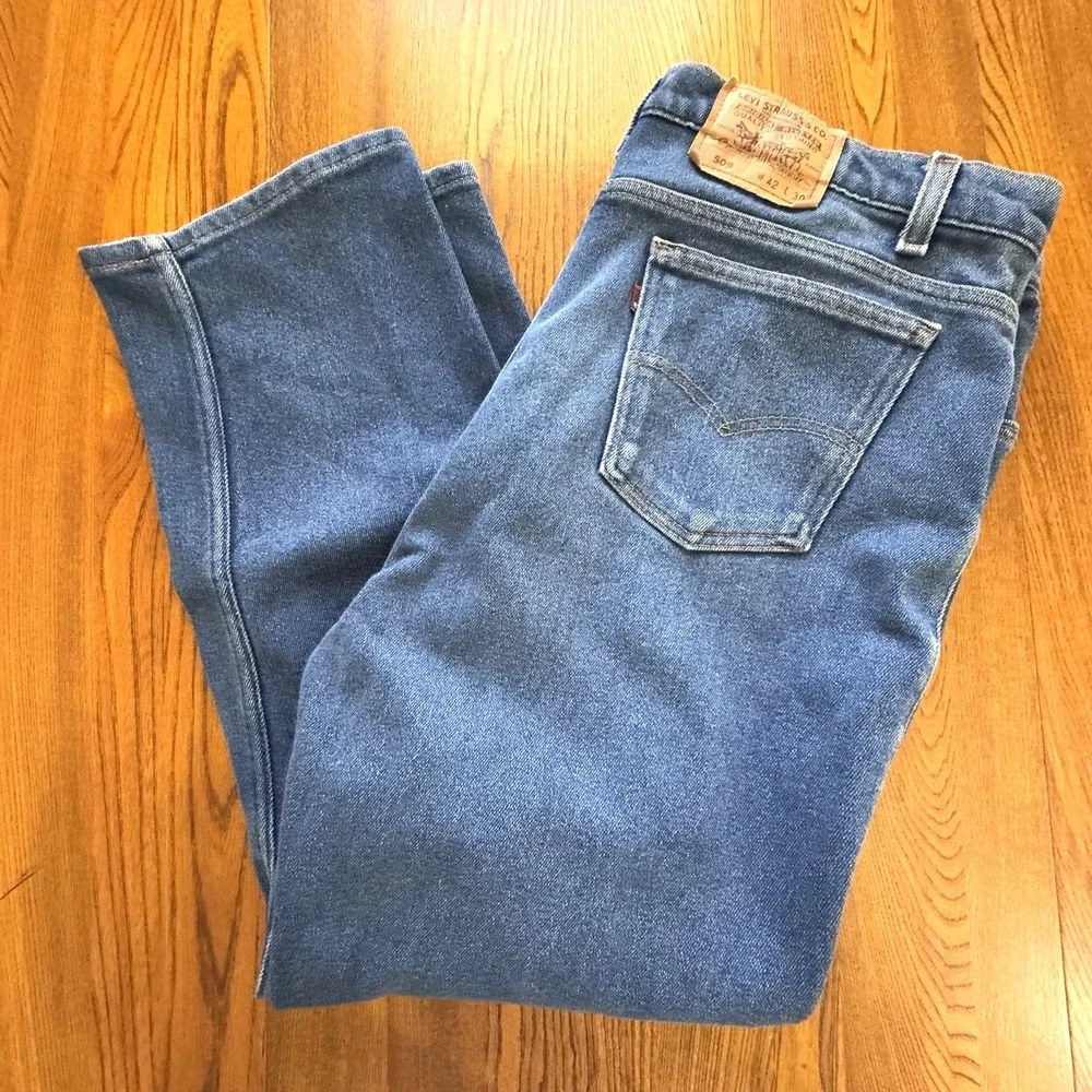 Levi's Blue Men's Vintage 90s USA Made 509‎ Stretch Denim Jeans Size 40x28